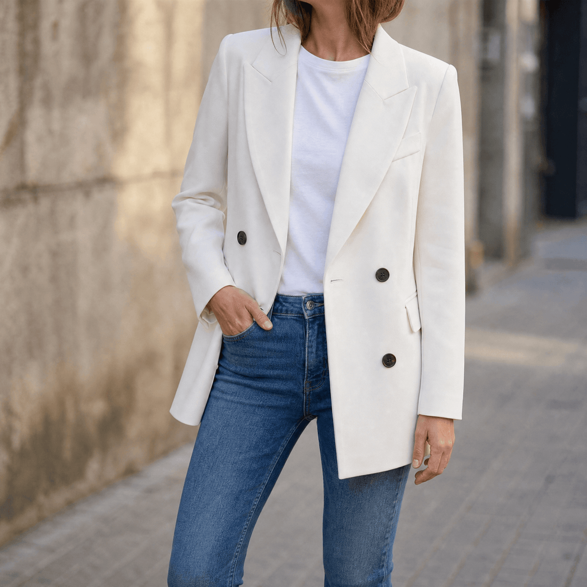 Everyday Double Breasted Blazer - Susan & Anne